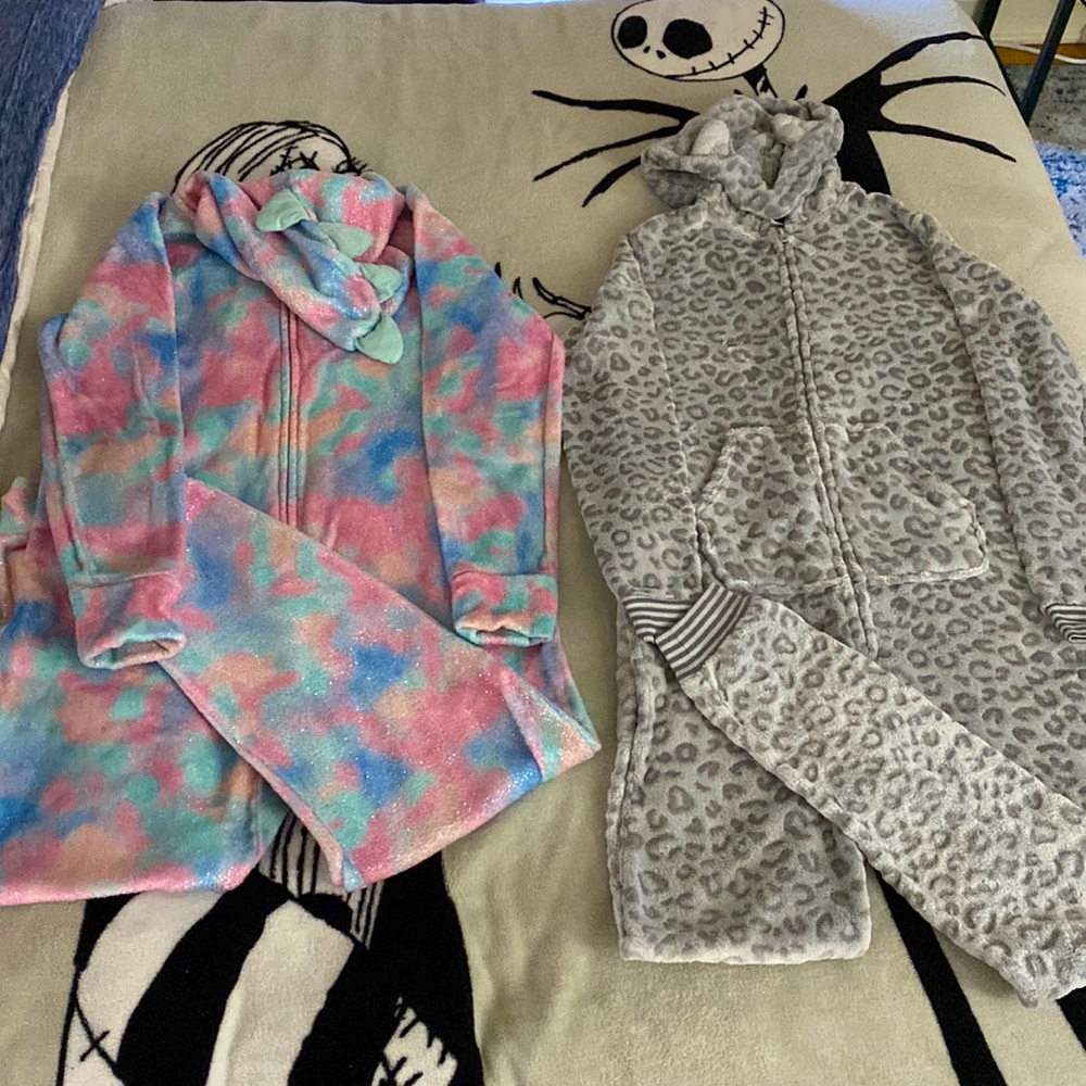 Girls onesie pajamas bundle